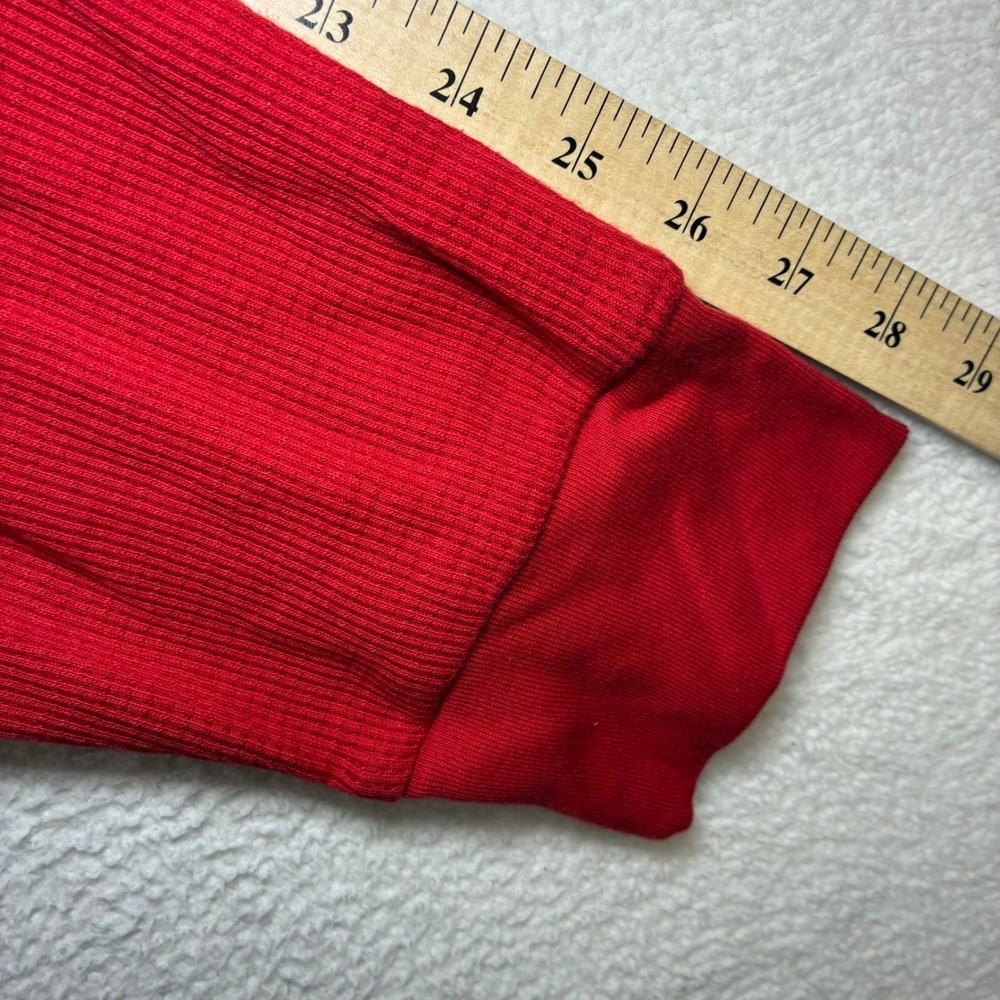 Polo Ralph Lauren Waffle Knit Hoodie Men 2XL Red Cotton Thermal Pullover NWT - Picture 6 of 6